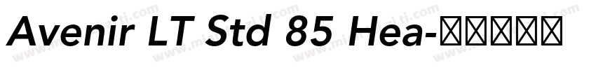 Avenir LT Std 85 Hea字体转换